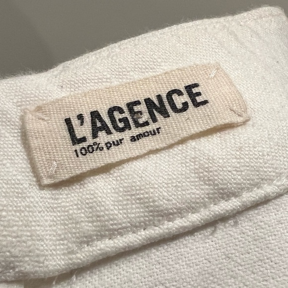 L'Agence Short Sheath Dress in Light Ivory | Size 10 - Picture 8 of 9